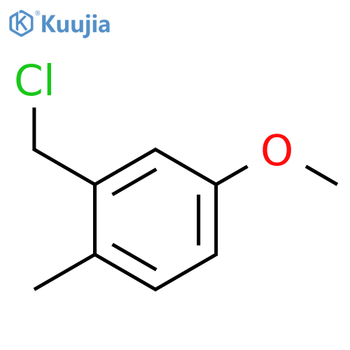 2-(chloromethyl)-4-methoxy-1-methylbenzene structure