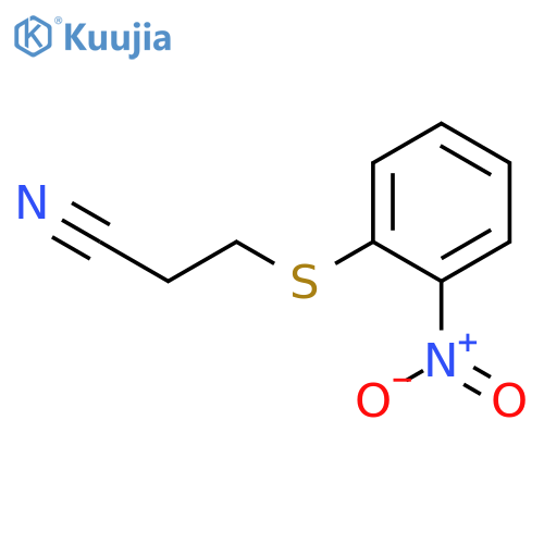 PROPANENITRILE, 3-[(2-NITROPHENYL)THIO]- structure