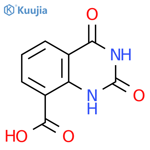 2,4-Dihydroxy-8-quinazolinecarboxylic acid structure