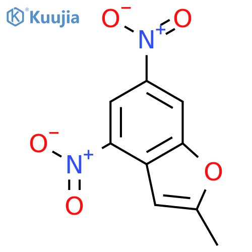 BENZOFURAN, 2-METHYL-4,6-DINITRO- structure