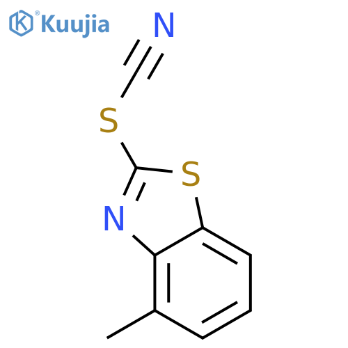 Thiocyanic acid,4-methyl-2-benzothiazolyl ester structure