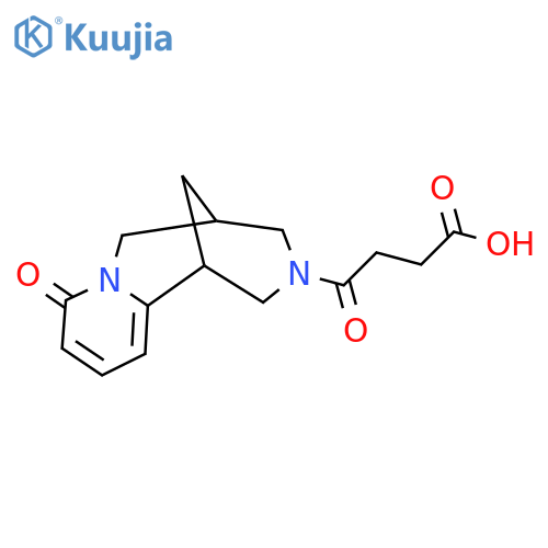 4-Oxo-4-(8-oxo-1,5,6,8-tetrahydro-2h-1,5-methanopyrido[1,2-a][1,5]diazocin-3(4h)-yl)butanoic acid structure