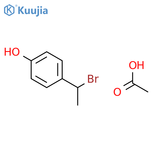 Phenol, 4-(1-bromoethyl)-, acetate structure