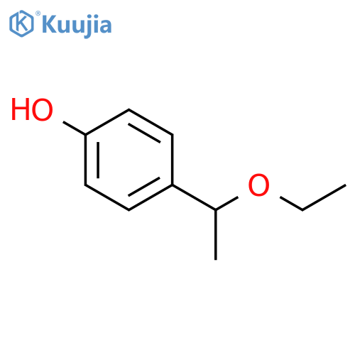 Phenol, 4-(1-ethoxyethyl)- structure