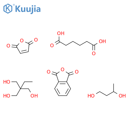 Hexanedioic acid, polymer with 1,3-butanediol, 2-ethyl-2-(hydroxymethyl)-1,3-propanediol, 2,5-furandione and 1,3-isobenzofurandione (9CI) structure