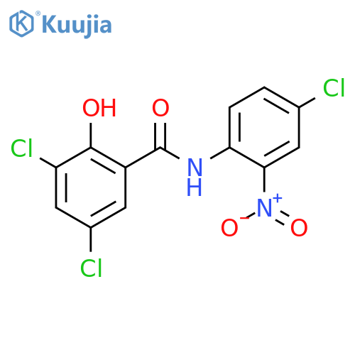 BENZAMIDE, 3,5-DICHLORO-N-(4-CHLORO-2-NITROPHENYL)-2-HYDROXY- structure