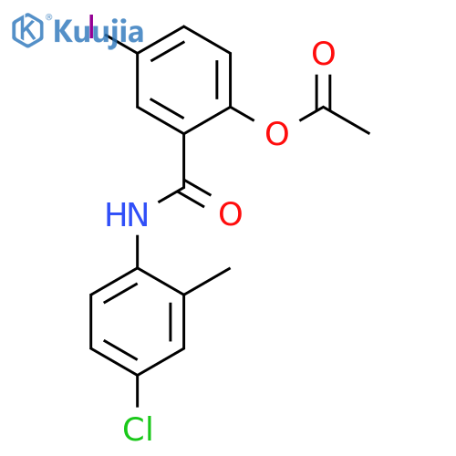 Benzamide, 2-(acetyloxy)-N-(4-chloro-2-methylphenyl)-5-iodo- structure