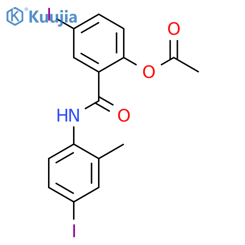 BENZAMIDE, 2-(ACETYLOXY)-5-IODO-N-(4-IODO-2-METHYLPHENYL)- structure