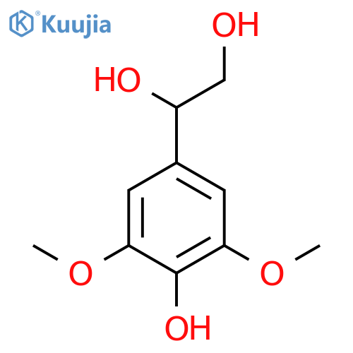 1-(4-hydroxy-3,5-dimethoxyphenyl)ethane-1,2-diol structure