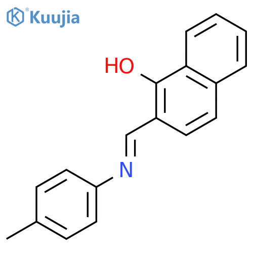 1-Naphthalenol, 2-[[(4-methylphenyl)imino]methyl]- structure