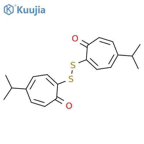 2,4,6-CYCLOHEPTATRIEN-1-ONE, 2,2'-DITHIOBIS[5-(1-METHYLETHYL)- structure