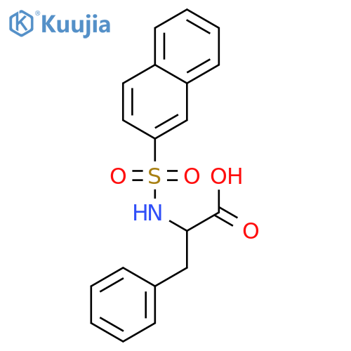 2-(naphthalene-2-sulfonamido)-3-phenylpropanoic acid structure