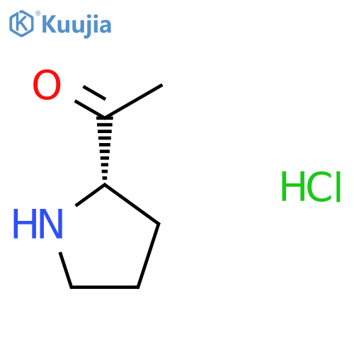 1-[(2S)-pyrrolidin-2-yl]ethanone hydrochloride structure