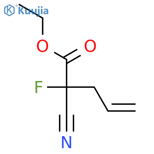 4-PENTENOIC ACID, 2-CYANO-2-FLUORO-, ETHYL ESTER structure
