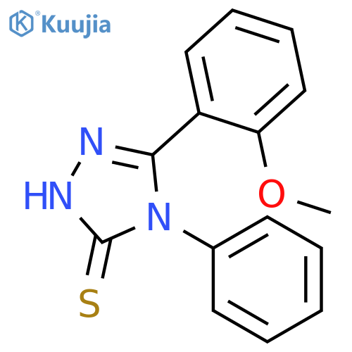5-(2-Methoxyphenyl)-4-phenyl-4H-1,2,4-triazole-3-thiol structure