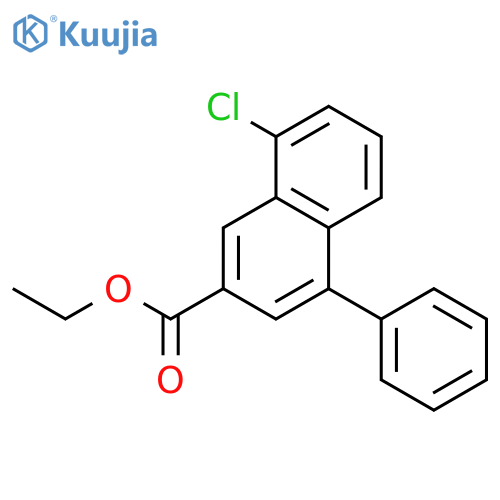 2-Naphthalenecarboxylic acid, 8-chloro-4-phenyl-, ethyl ester structure