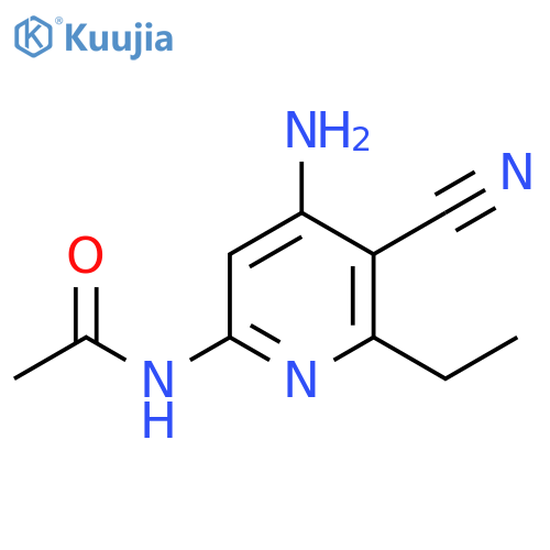 Acetamide, N-(4-amino-5-cyano-6-ethyl-2-pyridinyl)- structure