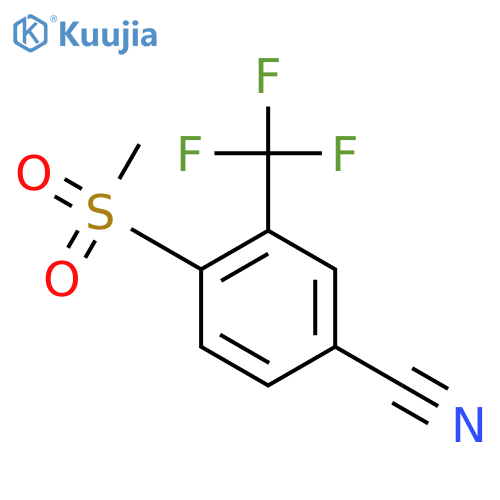 4-Methanesulfonyl-3-(trifluoromethyl)benzonitrile structure