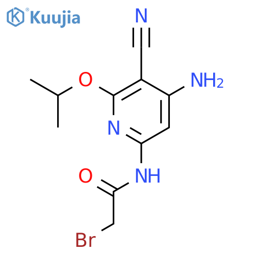 Acetamide,N-[4-amino-5-cyano-6-(1-methylethoxy)-2-pyridinyl]-2-bromo- structure