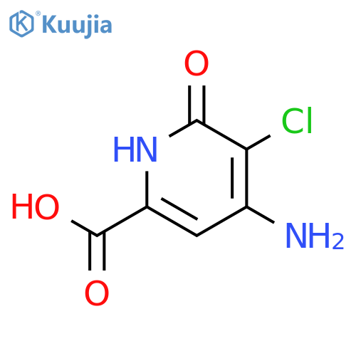 4-amino-5-chloro-6-hydroxypyridine-2-carboxylic acid structure