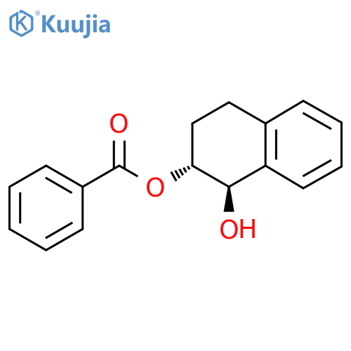 (1R,2R)-1-Hydroxy-1,2,3,4-tetrahydronaphthalen-2-yl benzoate structure
