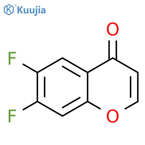 6,7-difluoro-4H-chromen-4-one structure