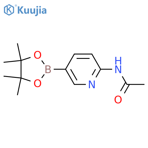N-(5-(4,4,5,5-Tetramethyl-1,3,2-dioxaborolan-2-yl)pyridin-2-yl)acetamide structure