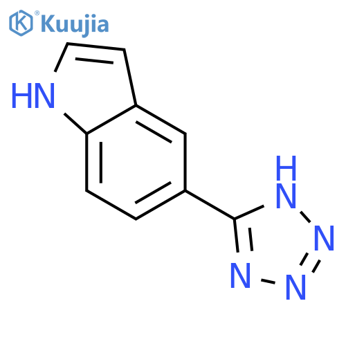 1H-Indole, 5-(1H-tetrazol-5-yl)- structure
