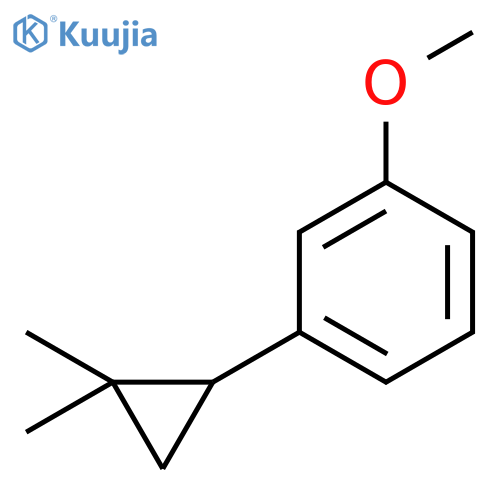Benzene, 1-(2,2-dimethylcyclopropyl)-3-methoxy- structure