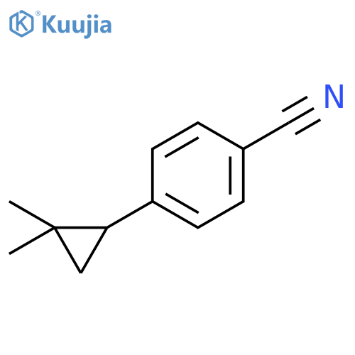 Benzonitrile, 4-(2,2-dimethylcyclopropyl)- structure