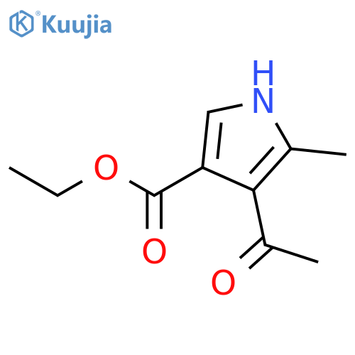 1H-PYRROLE-3-CARBOXYLIC ACID, 4-ACETYL-5-METHYL-, ETHYL ESTER structure