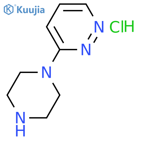 Pyridazine,3-(1-piperazinyl)-, hydrochloride (1:2) structure