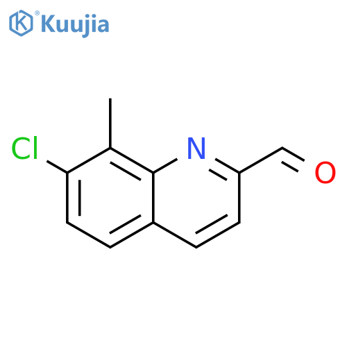 7-chloro-8-methylquinoline-2-carbaldehyde structure