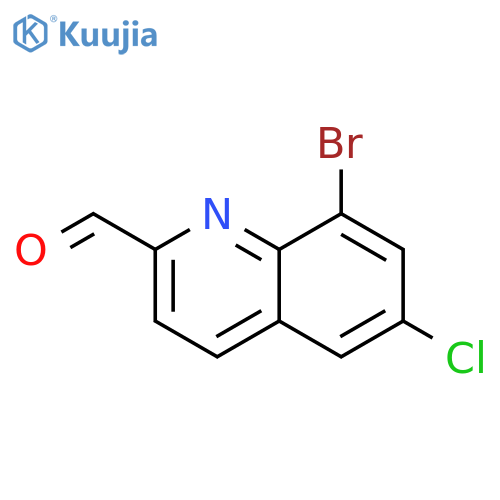 8-Bromo-6-chloroquinoline-2-carbaldehyde structure