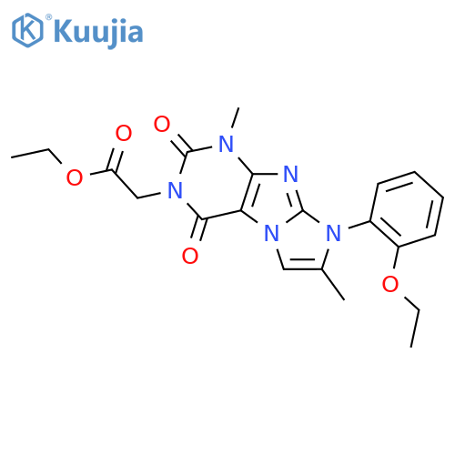 ethyl 2-8-(2-ethoxyphenyl)-1,7-dimethyl-2,4-dioxo-1H,2H,3H,4H,8H-imidazo1,2-gpurin-3-ylacetate structure