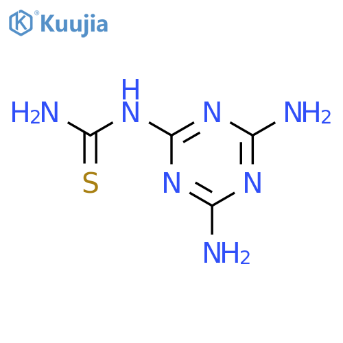 Thiourea, (4,6-diamino-1,3,5-triazin-2-yl)- structure
