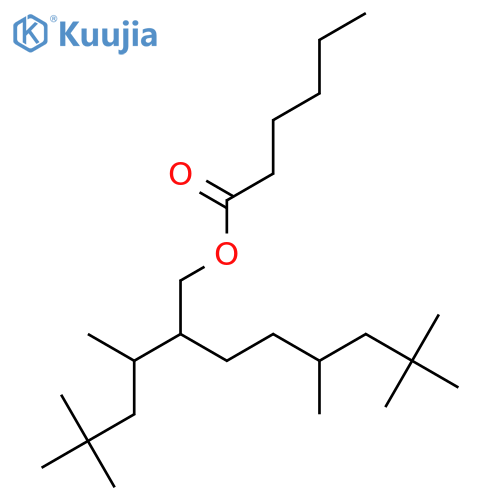 Hexanoic acid, 5,7,7-trimethyl-2-(1,3,3-trimethylbutyl)octyl ester structure