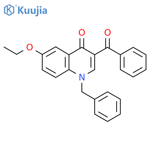 3-Benzoyl-1-benzyl-6-ethoxy-1,4-dihydroquinolin-4-one structure