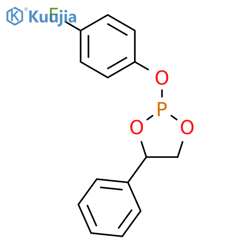 1,3,2-DIOXAPHOSPHOLANE, 2-(4-FLUOROPHENOXY)-4-PHENYL- structure