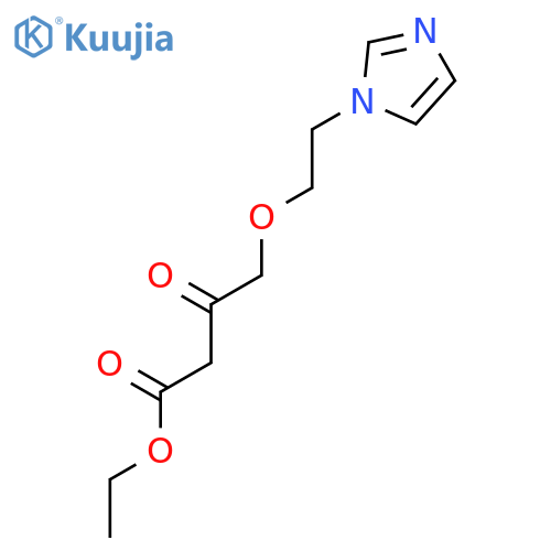 BUTANOIC ACID, 4-[2-(1H-IMIDAZOL-1-YL)ETHOXY]-3-OXO-, ETHYL ESTER structure