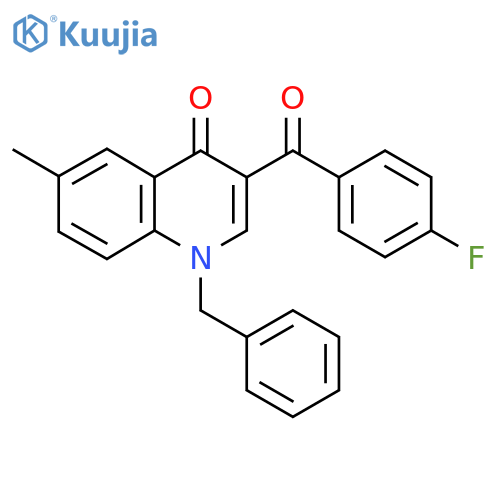 1-Benzyl-3-(4-fluorobenzoyl)-6-methyl-1,4-dihydroquinolin-4-one structure