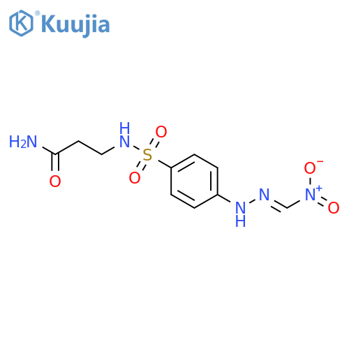 Propanamide, 3-[[[4-[(nitromethylene)hydrazino]phenyl]sulfonyl]amino]- structure