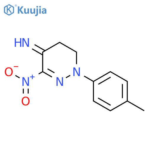 4(1H)-Pyridazinimine, 5,6-dihydro-1-(4-methylphenyl)-3-nitro- structure