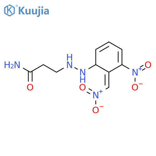 Propanamide, 3-[(nitromethylene)(3-nitrophenyl)hydrazino]- structure