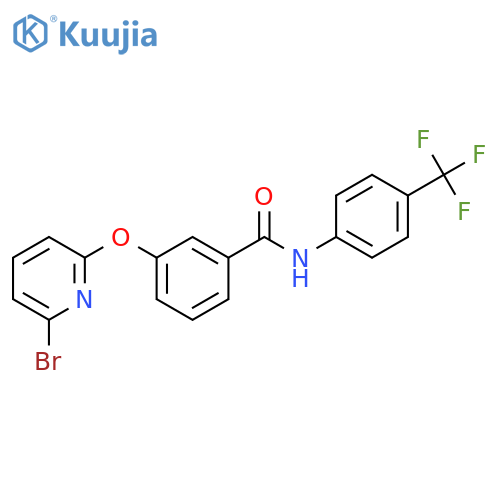 BENZAMIDE, 3-[(6-BROMO-2-PYRIDINYL)OXY]-N-[4-(TRIFLUOROMETHYL)PHENYL]- structure