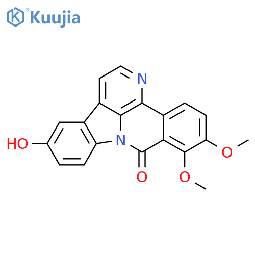 12-hydroxy-6,7-dimethoxy-8H-benzo[c]indolo[3,2,1-ij][1,5]naphthyridin-8-one structure