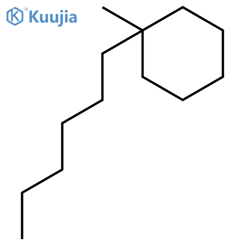 CYCLOHEXANE, HEXYLMETHYL- structure