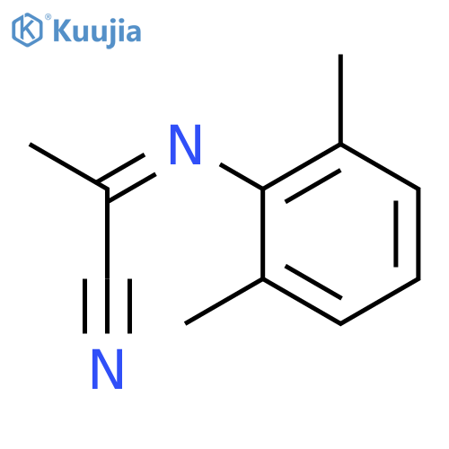 Propanenitrile, 2-[(2,6-dimethylphenyl)imino]-, (Z)- structure