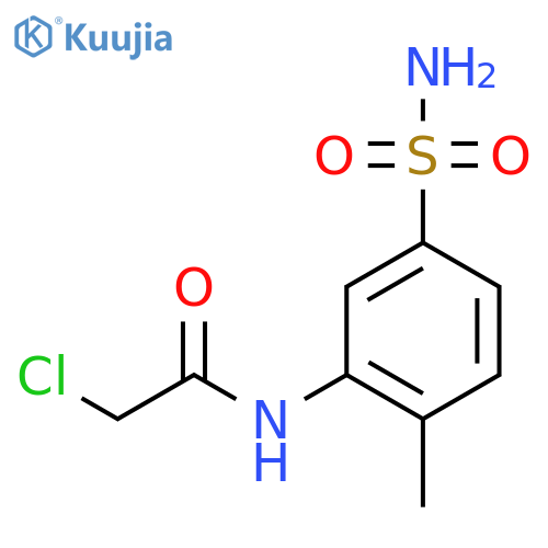 2-Chloro-N-(2-methyl-5-sulfamoylphenyl)acetamide structure