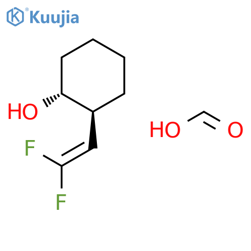 Cyclohexanol, 2-(2,2-difluoroethenyl)-, formate, trans- structure